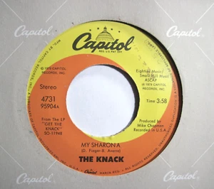 KNACK * 45 * My Sharona * 1979 * NICE VG++ Vinyl Pressing * USA ORIGINAL CAPITOL - Imagen 1 de 1