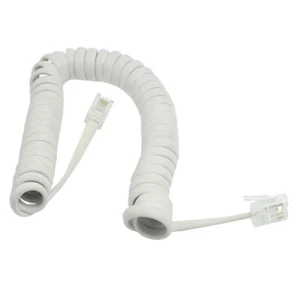 28cm Biały plastik RJ9 4P4C Telefon Słuchawka Przedłużacz do telefonu stacjonarnego 1 szt. - Zdjęcie 1 z 6