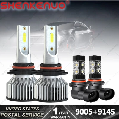 For Lexus RX300 1999 2000 - 2003 Combo LED Headlight High beam + Fog Light Bulbs - Image 1 of 4