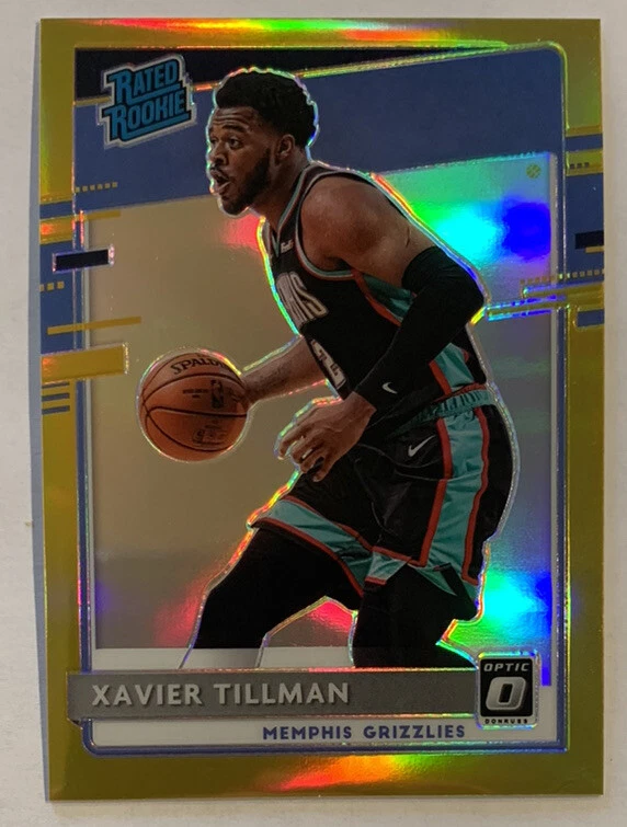 2020-21 Donruss Optic Xavier Tillman Rated Rookie Gold Prizm 2/10 Jersey # RC SP