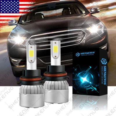 Kit de faros LED 9007 HB5 6000K blancos altos/bajos para Ford Taurus 1990-2007 Foto 1 de 4