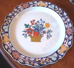 Antique Wedgwood Etruria China 14.5" HAND PAINTED PLATTER POTERAT ROUND England - Picture 1 of 12