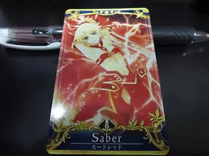 Tarjeta arcade FGO Fate Grand Order Servant Mordred Saber Final - Imagen 1 de 3