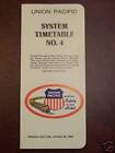UNION PACIFIC SYSTEM EMPLOYEE  TT #4 10-26-1980 MINT   
