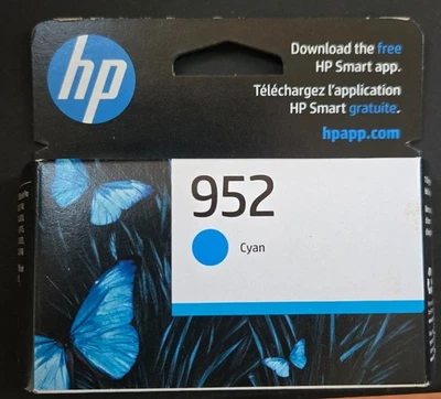 Auténtico cartucho de tinta cian HP 952 caducado: mayo de 2027 Foto 1 de 4