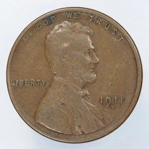 1911-S Lincoln Wheat Cent 1c - Picture 1 of 2