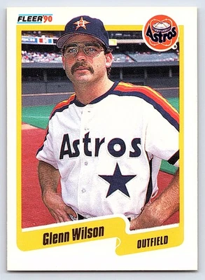 1990 Fleer #240 Glenn Wilson Houston Astros - Image 1 of 2