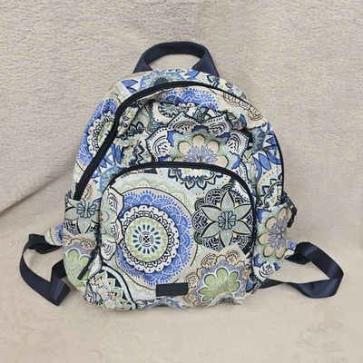 Mochila compacta Vera Bradley Essential patrón medallón boceto azul Foto 1 de 4