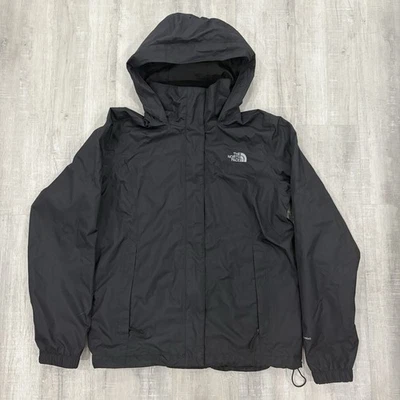 THE NORTH FACE Women's Waterproof Hooded Rain Jacket Raincoat Dryvent Black - Image 1 of 4
