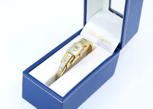 C0 Vintage ANDRE MOUCHE Goldtone Peek a boo Watch Floral case EDOX Swiss Movment - Picture 1 of 7