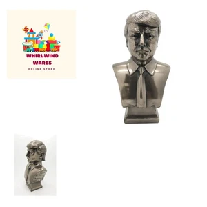 Unique Handmade Donald Trump Bust - Tabletop Cold Cast Bronze Collector's Piece - Picture 1 of 3