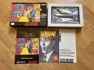 Beauty and the Beast Super Nintendo SNES CIB Cart Box Manual Inserts - Image 1 of 4