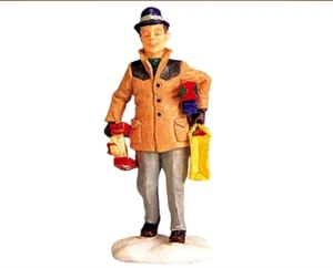 Figura Lemax EL NUEVO TRINEO # 92346 Pueblo de Navidad 1999 RETIRADO NUEVO - Imagen 1 de 3