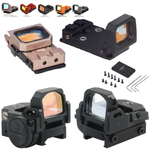 Tactical Flip Up Red/Green Dot Sight Reflex Scope Collimator for Glock MOS Optic - Picture 1 of 28