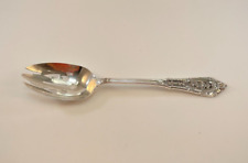 Wallace Rose Point Sterling Silver Pierced Serving Spoon - 8 1/2" -No Monogram