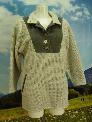 Langer dicker Trachtenpullover Stickereien FUCHS Damen Trachten Pullover Gr.38 - Bild 1 von 4