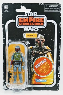 STAR WARS RETRO Colección Vintage Boba Fett Empire 3.75" Sin usar, en caja NUEVO Sellado Hasbro Foto 1 de 4