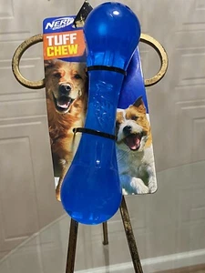 Nerf Dog ~ 6.5'' Blue Tuff Chew Bone ~ Dog Toy - Picture 1 of 4