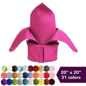 5 pcs 20" Polyester Napkins Wedding Table Top Supply Party Catering Decorations - Picture 1 of 283