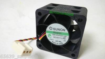 Sunon Maglev GM1204PQV1-8A DC 12V 2.8W 40x40x28mm 3 Pin Case/CPU Cooling Fan  - Image 1 of 3
