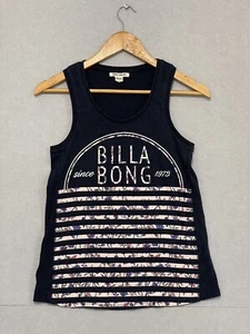 Billabong Singlet Top Womens Navy Floral Size 6 - Picture 1 of 7