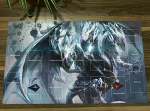 HOT  Yu-Gi-Oh! Duel Monsters CCG TCG Mat Blue-eyes Ultimate Dragon Playmat & Bag - Picture 1 of 5