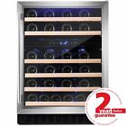 Amica AWC600SS 60cm Stainless Steel Free Standing Under Counter LED Wine Cooler
