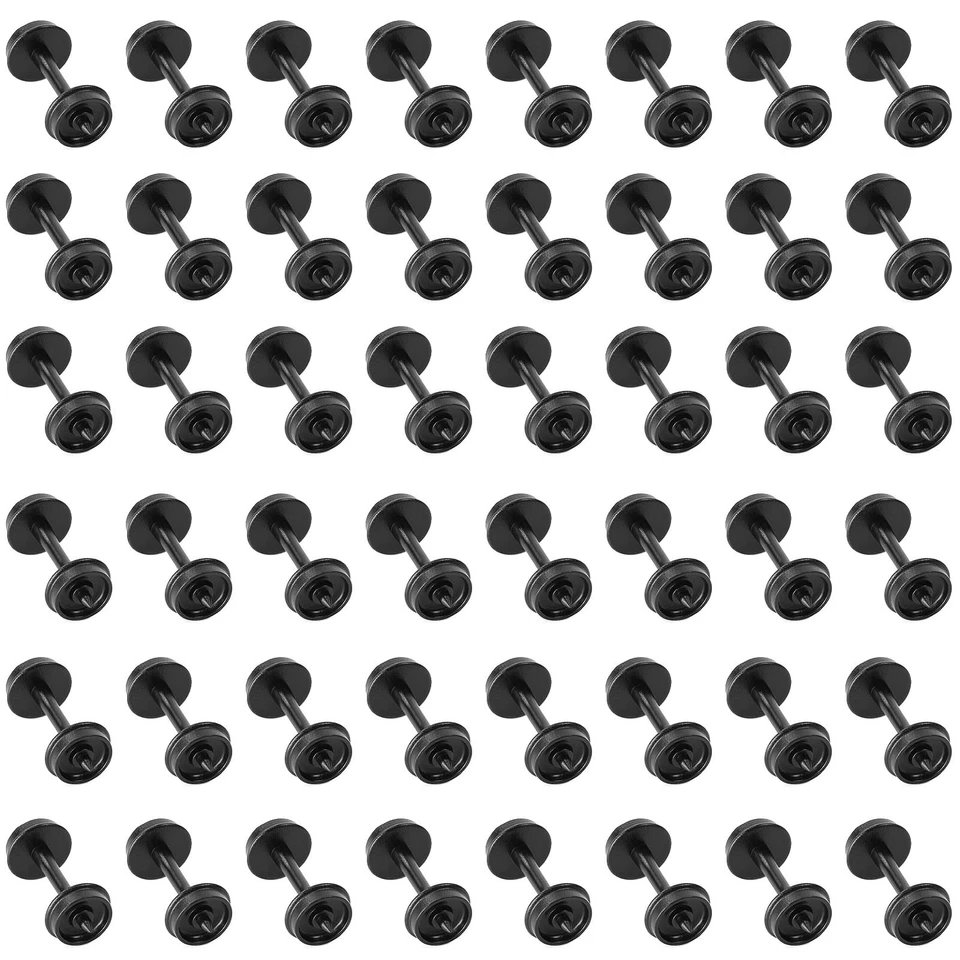 48pcs HO Scale POM Plastic 33'' Wheels for Model Train 1:87 Wheel set HP28HO - Image 1 of 4