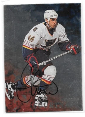 1998-99 In the Game ITG Be A Player Autographs #124 Geoff Courtnall - Image 1 of 2