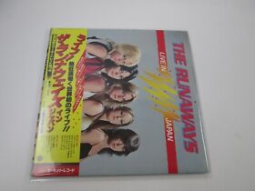The Runaways Live In Japan Mercury RJ-7249 with OBI Pinnup Japan LP Vinyl