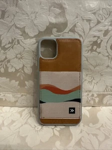 Thread Wallets: Phone Case Leather iPhone 11 Sunset/Tides Pattern - Photo 1 sur 5