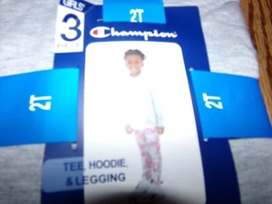 *TODDLER GIRL CHAMPION 3PC PANT SET 4T NWT 438 - Picture 1 of 3