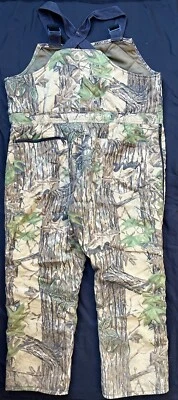 Cabela’s Overalls Quilted Hunting Bib Real Tree Size XL Made in USA VTG - Image 1 of 4