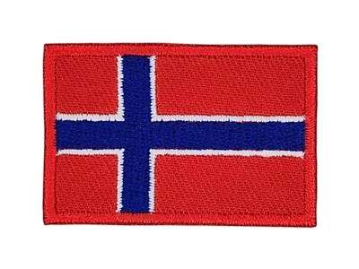 BP BRAUNERT PATCHES bk16★Bandera de Noruega Parche pequeño Planchar Imagen Parche Parche 4,5 x 3 cm