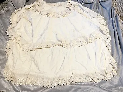 Antique Victorian / Edwardian Childs Childrens Dress Cloak Pinafore  Clothing • 70.54€