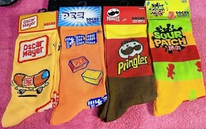 Novelty Socks for men & women Size 6-12 multiple variations-PEZ•PRINGLES & more - Picture 1 of 5