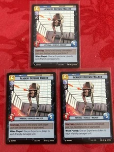 3x Star Wars Unlimited - Academy Defense Walker - 037/252 Spark of Rebellion x3 - Picture 1 of 6