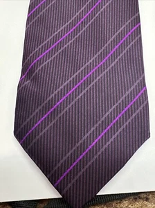 Claiborne Men’s Silk Necktie Purple - Picture 1 of 15