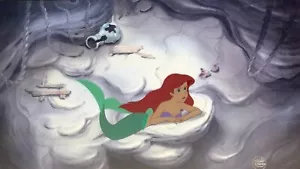 Disney Ariel La Sirenita 1989 producción original animación cel con certificado de autenticidad - Imagen 1 de 5
