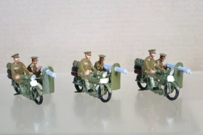 GRAN Bretaña repintado primera guerra mundial 3 x JUEGO DE CUERPO DE AMETRALLADORAS DE MOTOCICLETAS BRITÁNICAS oi Foto 1 de 4