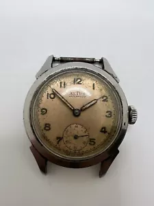 Orologio Helma Altus Molto raro Militare Seconda Guerra Mondiale Svizzero Completo Originale Non Funzionante - Foto 1 di 5