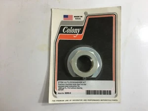 HARLEY PANHEAD STEM NUT / LOCK WASHER KIT - Picture 1 of 1