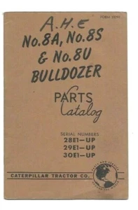 Caterpillar No. 8A, No. 8S y No. Catálogo de piezas de excavadora 8U - Imagen 1 de 3