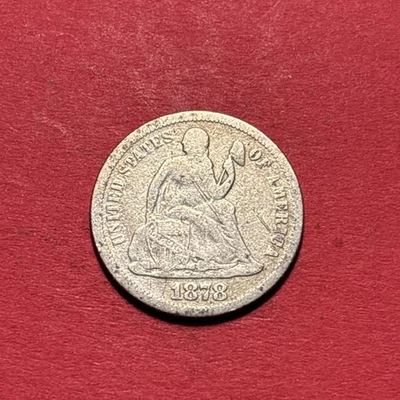 (1) Beautiful Antique 1878-P Seated Liberty Dime VG-VERY GOOD NICE FILLER - Image 1 of 4
