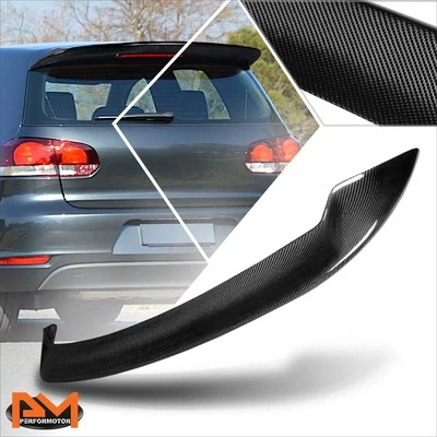 Alerón de techo para ventana trasera de fibra de carbono para VW Golf GTI hatchback 10-13 Foto 1 de 4
