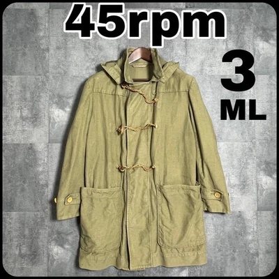 45转/45R umii 908 棉男式帆布大衣军用橄榄绿色尺寸 3 日本二手 — 第 1/4 张图片