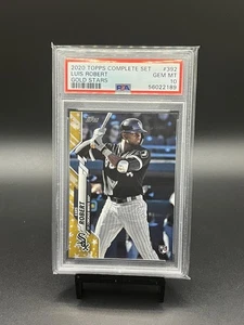Juego completo Topps 2020 Luis Robert Gold Stars RC 392 PSA 10 gemas como nuevo White Sox - Imagen 1 de 2