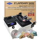 Hi-Tech Diamond 6" Trim Saw | Lapidary Saw Machine | Includes TWO Blades & Vise
