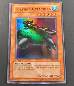 Yu-Gi-Oh! Catapult Turtle Portuguese 1st Edition Super Rare DMG - Picture 1 of 1
