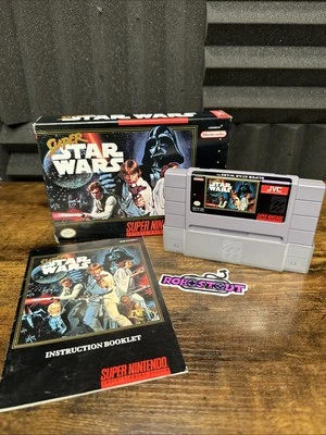 Super Star Wars (JVC) CIB - (Super Nintendo) Game SNES Authentic⭐ - Image 1 of 4